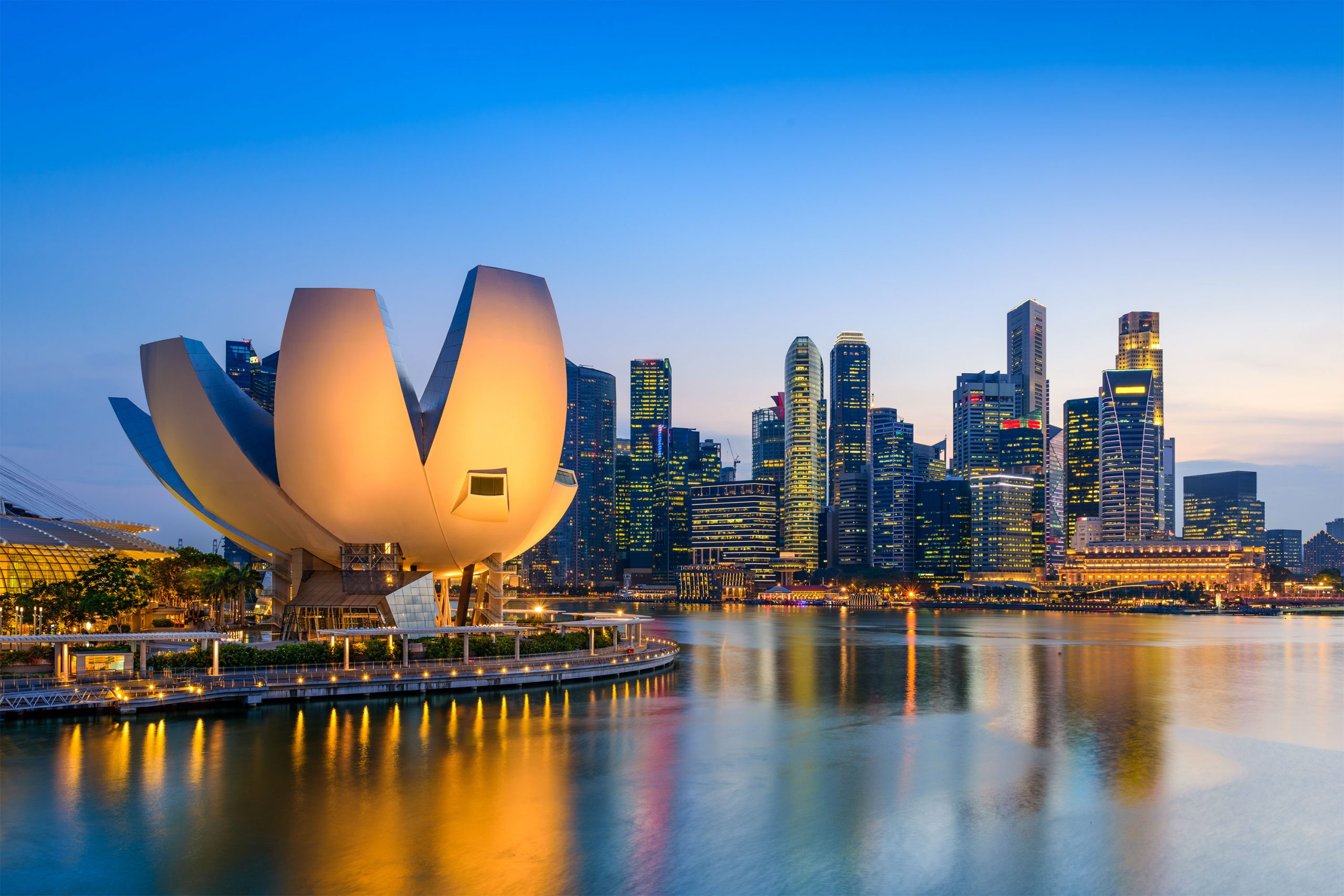 Lotus On Water - Marina Bay Sands