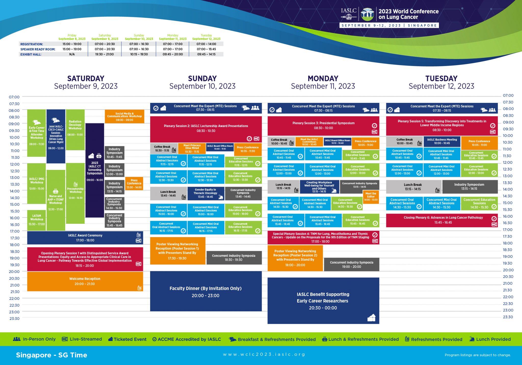 Program at a Glance - WCLC 2023